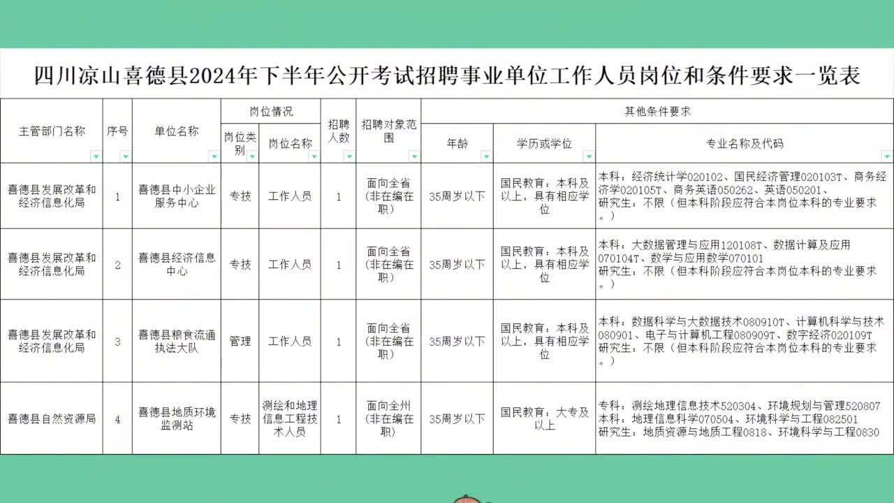 盐边县统计局最新招聘公告详解